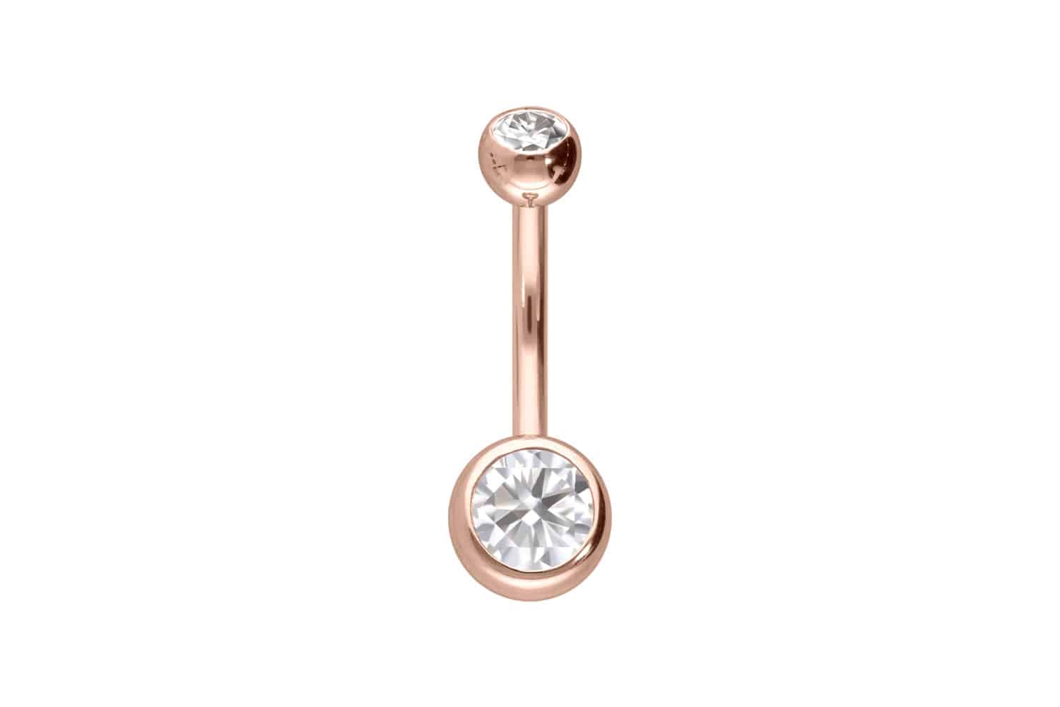 14/18 Karat Gold Bananabell 2 MOISSANITE